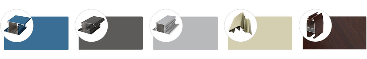 Construction aluminum profiles surface treatment