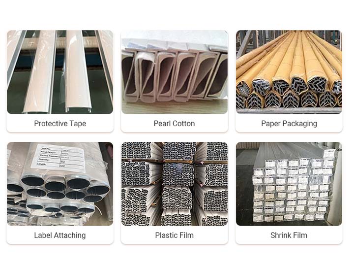 Packaging for aluminum picture frame extrusions