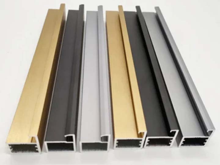 small anodized aluminum extrusions