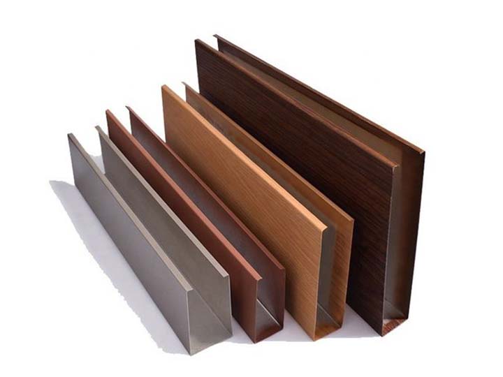 wood grain ceiling aluminum profiles