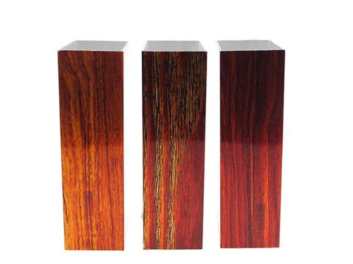 Wood grain aluminum profile